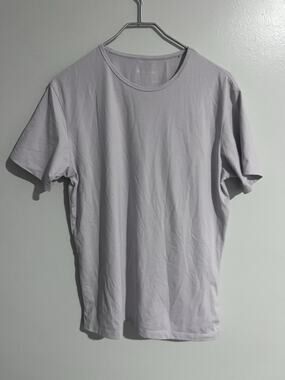 Porter & Ash Shirt Mens L Purple Short Sleeve Crew Neck Tagless Preshrunk